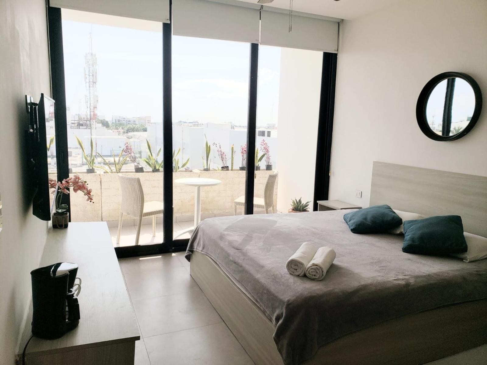 Apartahotel King With Balcony, Pool, Gym And Sauna Playa del Carmen
